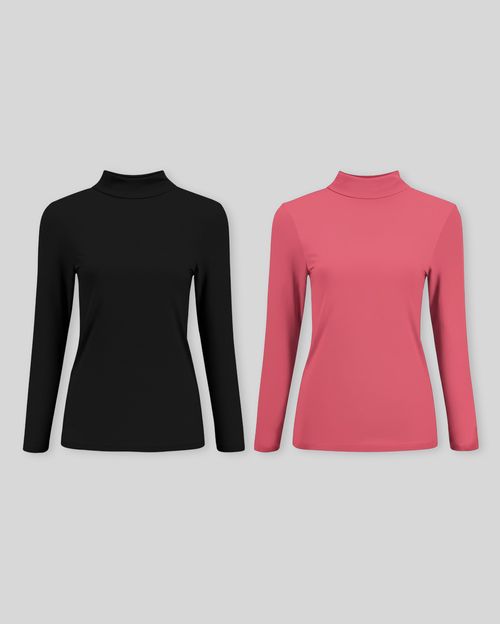Pack de 2 cafarenas negro / coral sandia