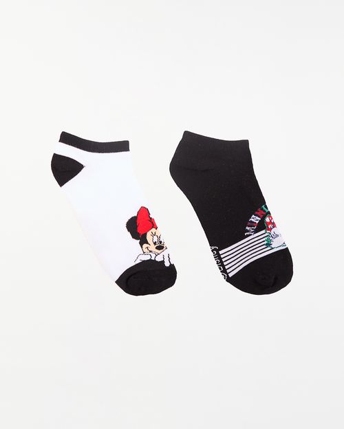 Calcetines Pack X 2 Mujer Emma Blanco Y Negro