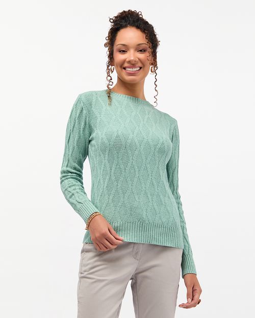 Chompa Mujer Mora B Verde Lichen