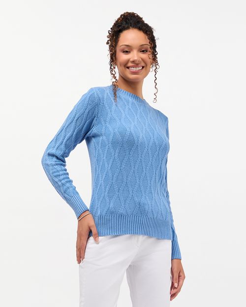 Chompa Mujer Mora B Azulino French