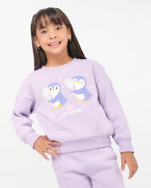 Polera Niña Laura Lila Violeta