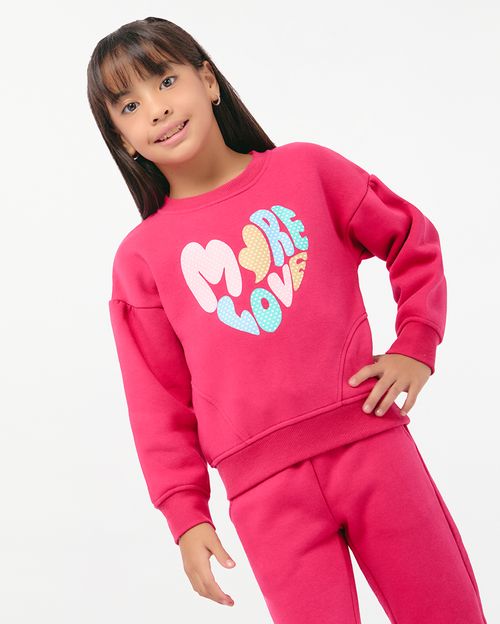 Polera Niña Laura Fucsia Berry