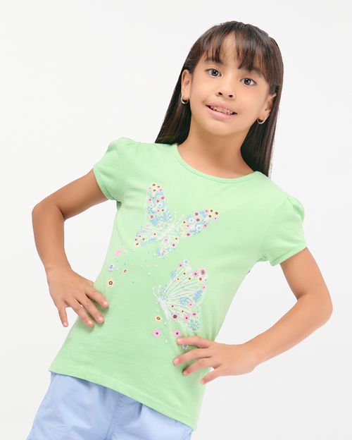 Polo Niña Aria Verde Pistacho