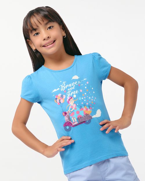 Polo Niña Aria Acero Oscuro