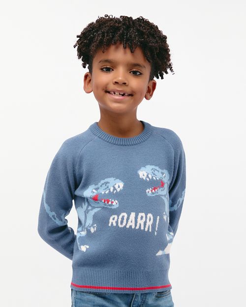 Chompa Niño Oscar Azul Persa