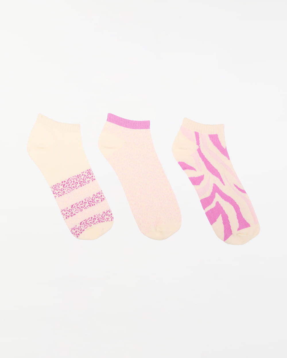 Calcetines-Pack-x-3-Mujer-Lili-Crema-Pastel-U