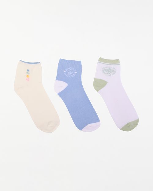 Calcetines Pack x 3 Mujer Daniela Coco