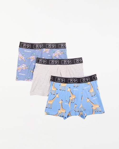 Boxer Pack X 3 Niño Jhef Acero Denim