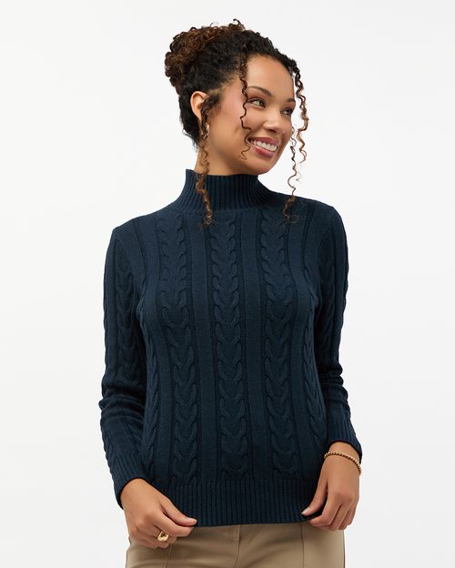 Chompa Mujer Mora Azul Náutico