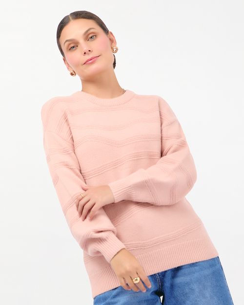 Chompa Mujer Melanie Rosado Vintage