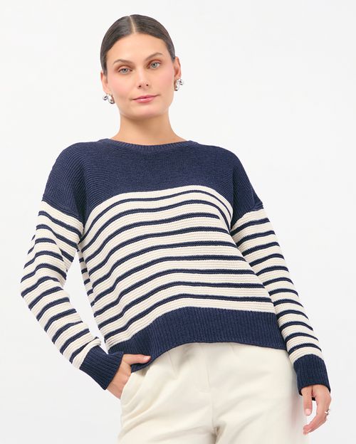 Chompa Mujer Xiomara Azul Sombra