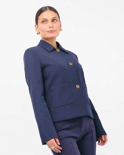 Abrigo Mujer Axela Azul Oxford