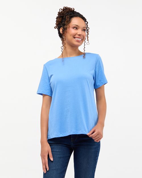 Polo Mujer Elsa Azulino French