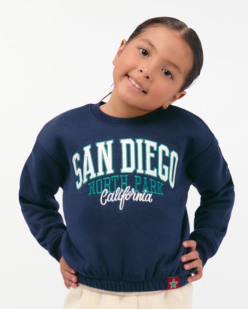 Polera Niña Salma Azul Náutico