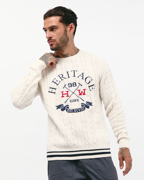 Chompa Hombre Renan Beige Crema