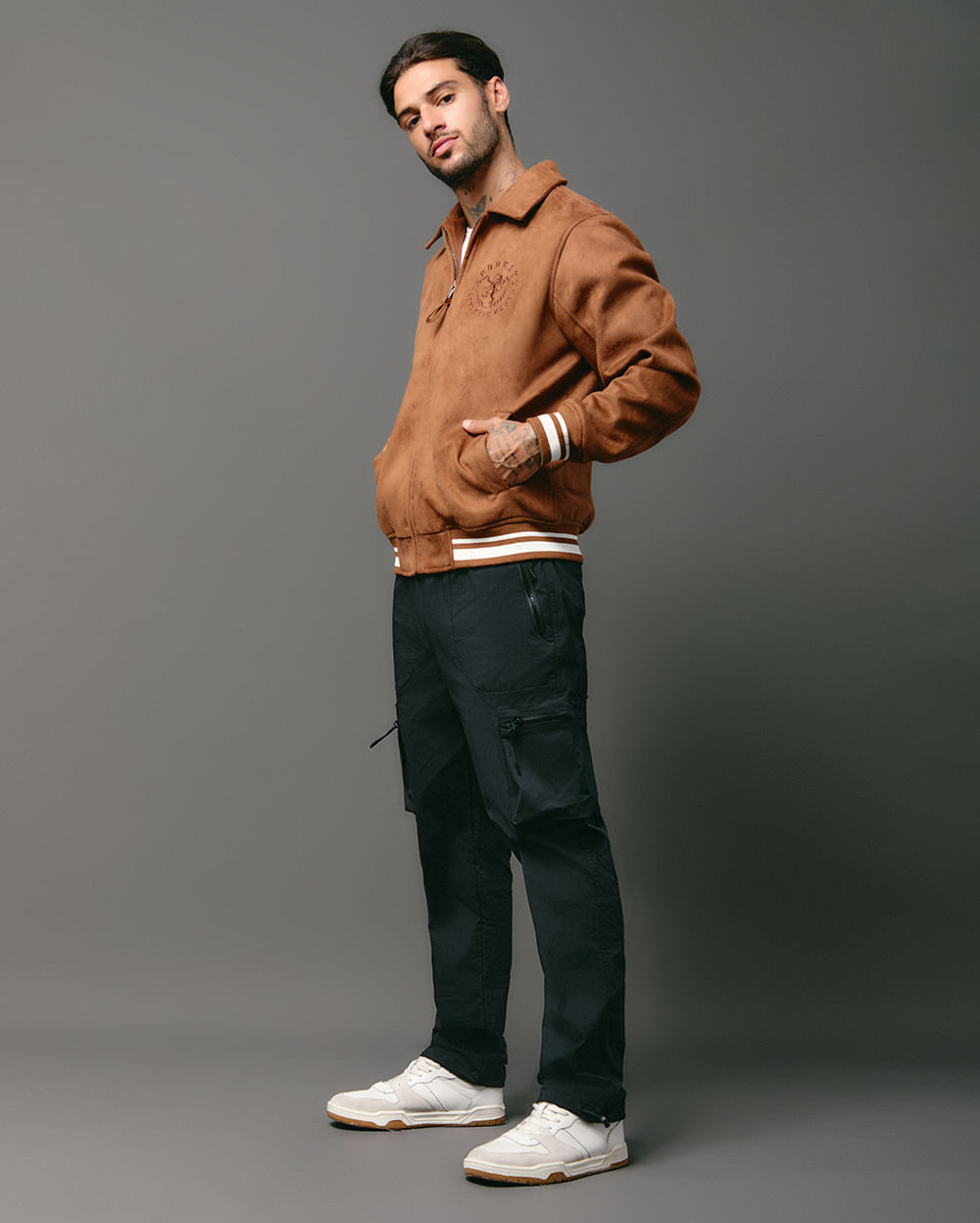 Casaca-Hombre-Puller-Camel-M
