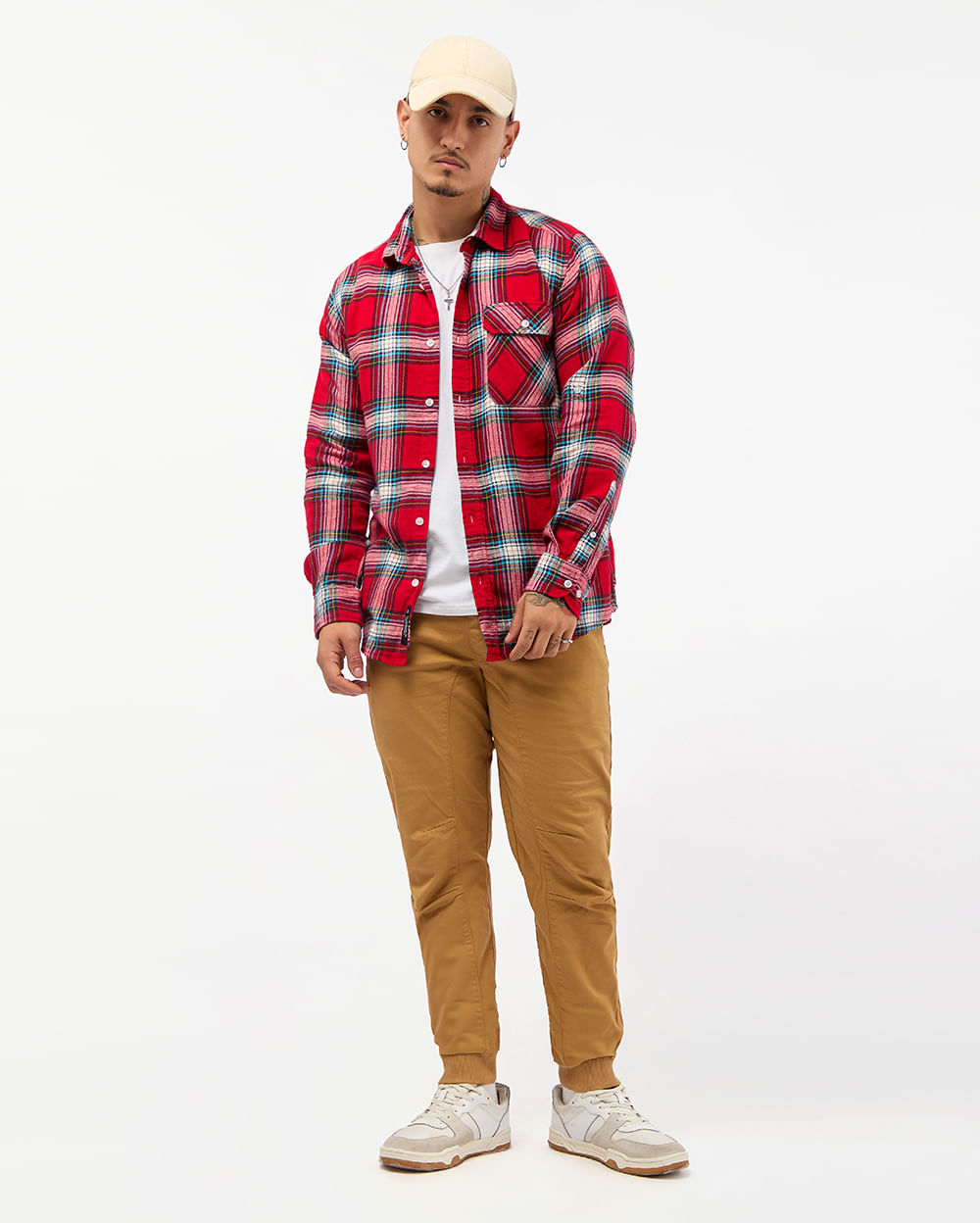 Camisa-Hombre-Thomas-Rojo-Fuerte-M