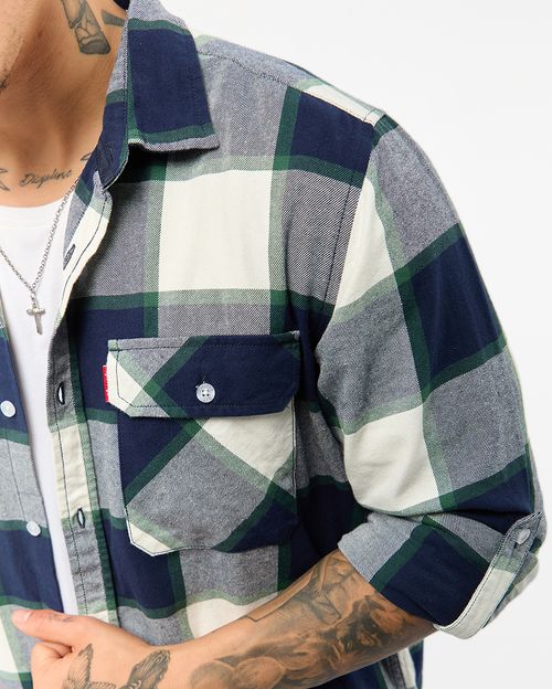 Camisa Hombre Thomas Azul Oxford
