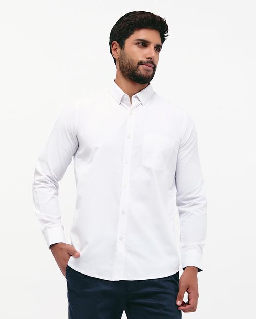 Camisa Hombre Piedro Blanco Optico