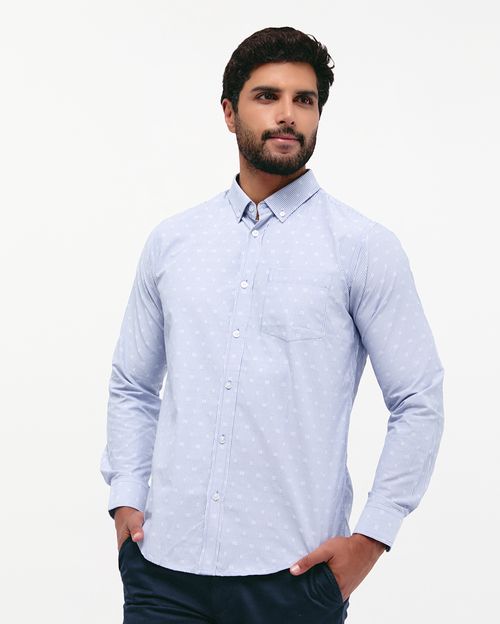 Camisa Hombre Piedro Acero Lavanda