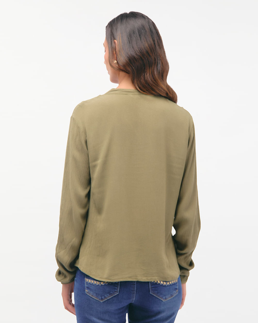 Blusa-Mujer-Blanca-Verde-Olivo-S