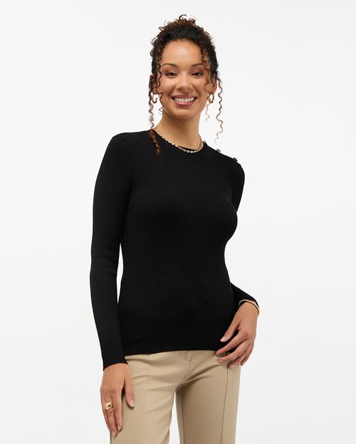 Chompa Mujer Karo Negro