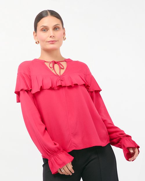 Blusa Mujer Carolay Guinda Burdeos