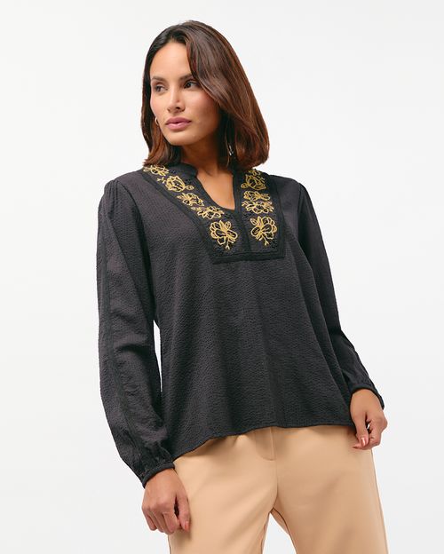 Polo Mujer Trina Negro