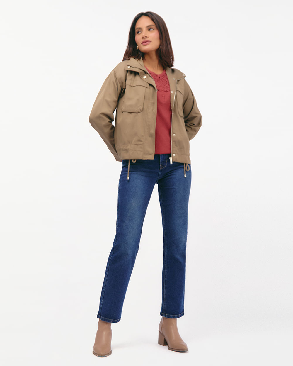 Casaca-Mujer-Jisso-Verde-Musgo-S