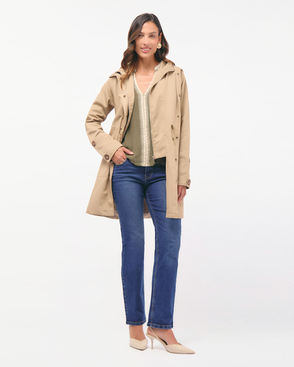 Casaca-Mujer-Lissa-Beige-Sand-S