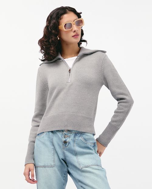 Chompa Mujer Lizarella Gris Melange