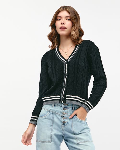 Chompa Mujer Openbor Negro