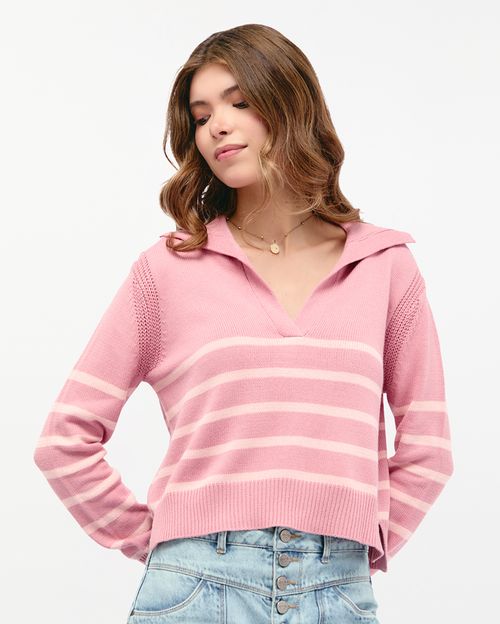 Chompa Mujer New Close Rosado Icing