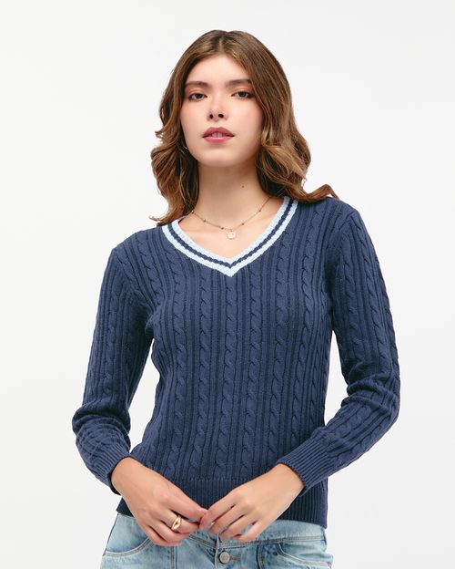 Chompa Mujer Elin Azul