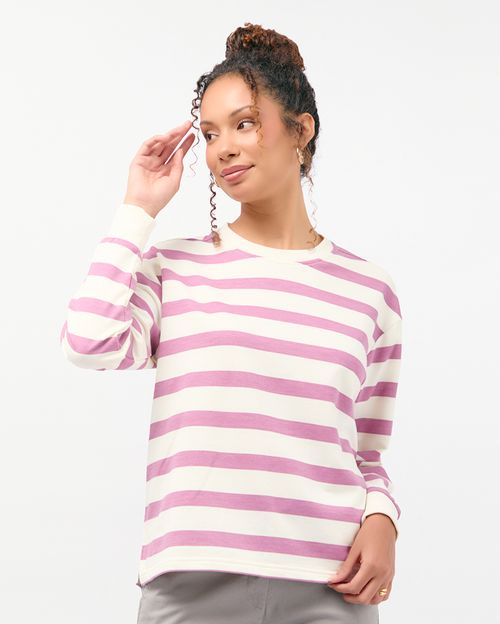 Polera Mujer Luz Malva Deco