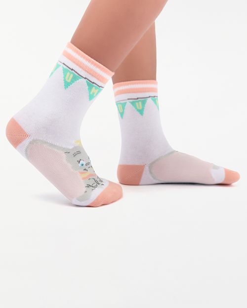 Calcetines Pack X 2 Niña Molly Blanco/Niquel Poly