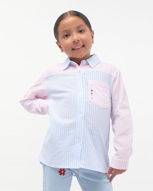 Blusa Niña Aranza Celeste Artico