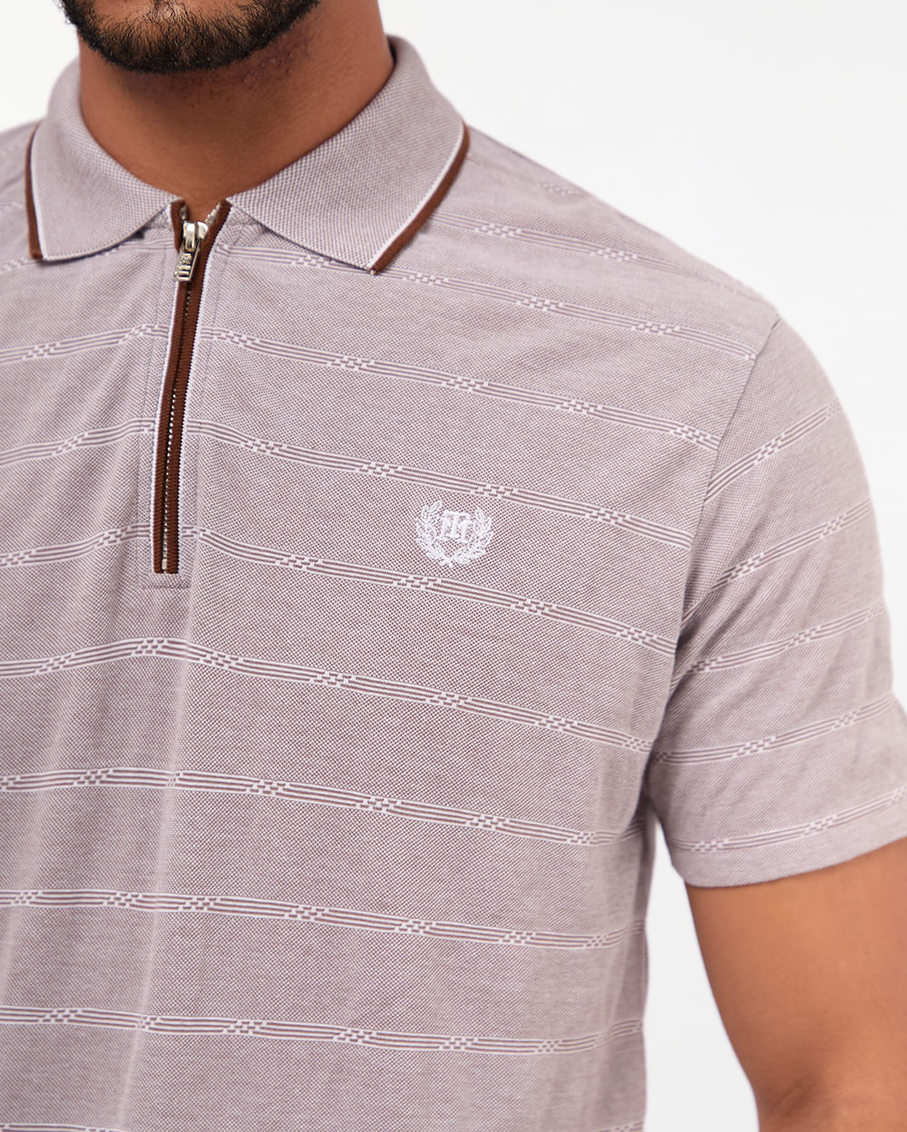 Polo-Cuello-Camisa-Hombre-Vacilio-Marron-Chocolate-M