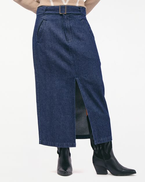 Falda Mujer Kimber Azul Denim