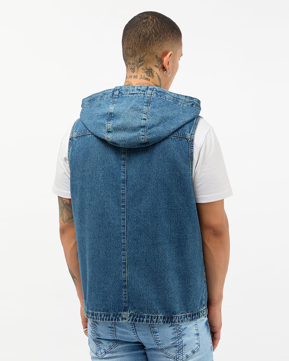 Chaleco-Denim-Hombre-West-Total-Stone-Green-M