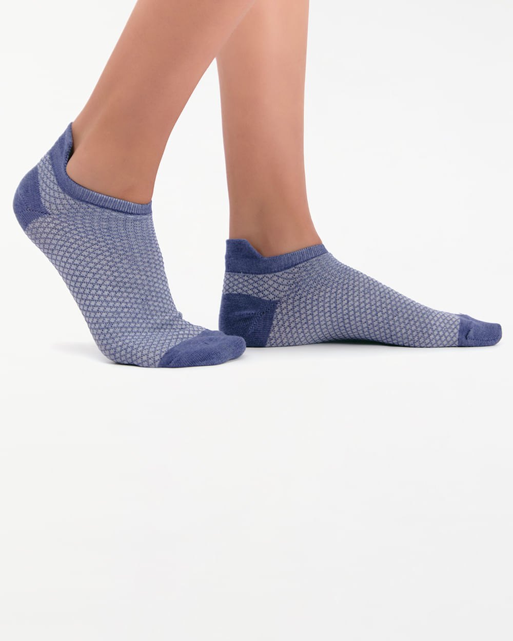 Calcetines-Pack-X-3-Mujer-Brianna-Melange-Indigo-Azul-U