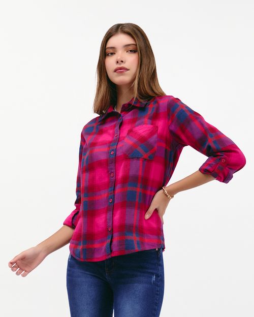 Blusa Mujer Betsa Fucsia Oscuro