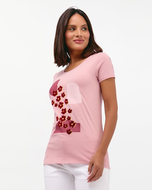 Polo Mujer Romina Rosado Vintage