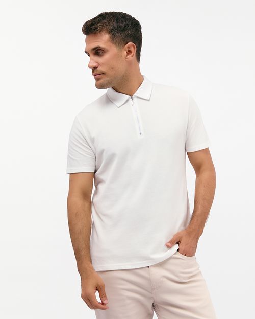 Polo Cuello Camisa Hombre Felix Blanco Optico