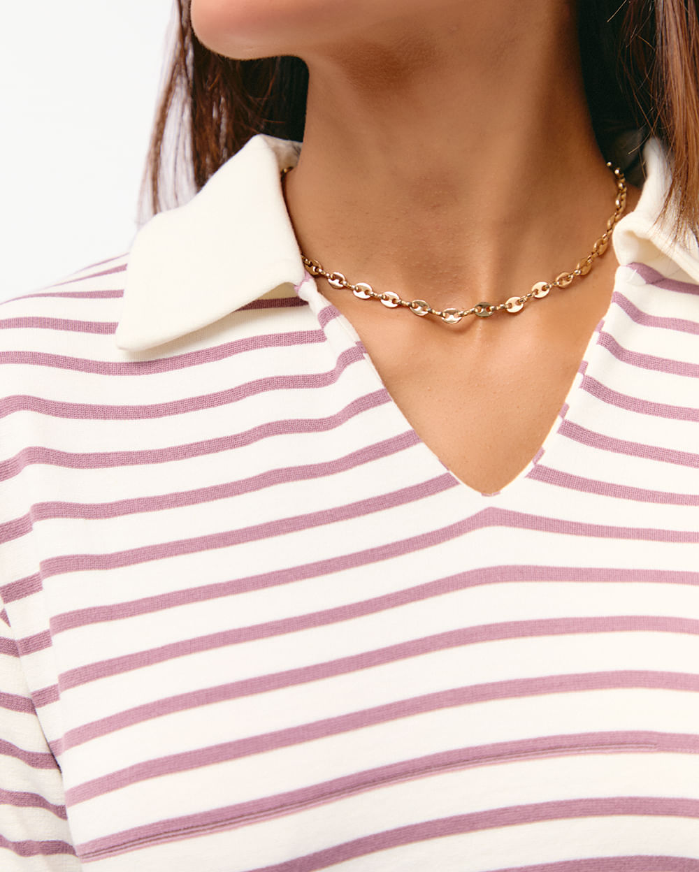 Polo-Mujer-Lisa-Malva-Oscuro-S
