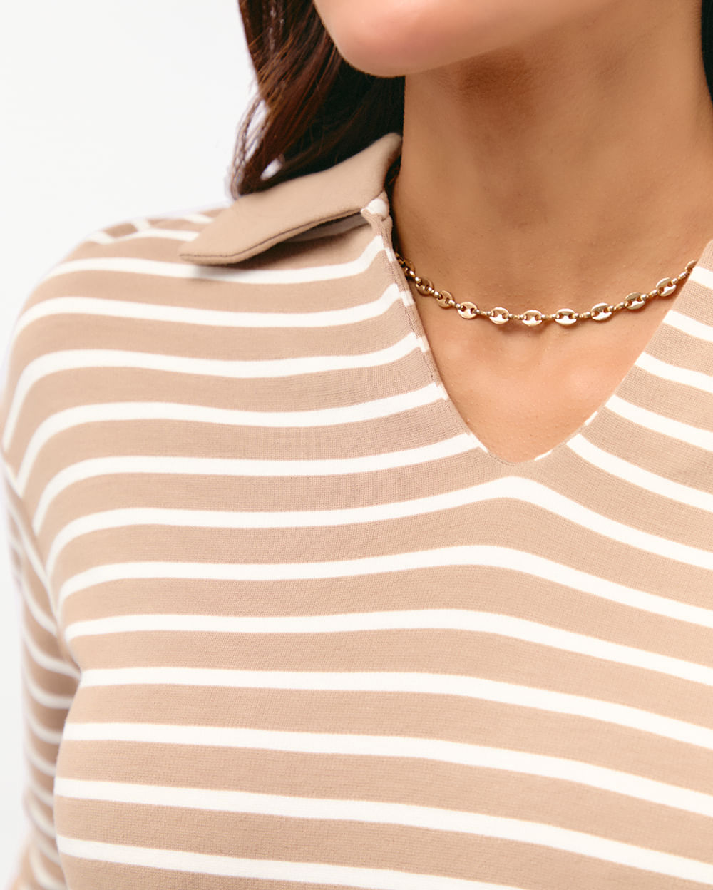 Polo-Mujer-Lisa-Beige-Latte-S