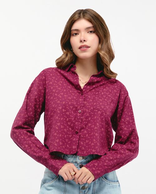 Blusa Mujer Nataniel Guinda Taw