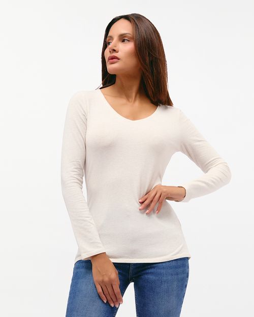 Polo Mujer Mariluna Core Coco Melange