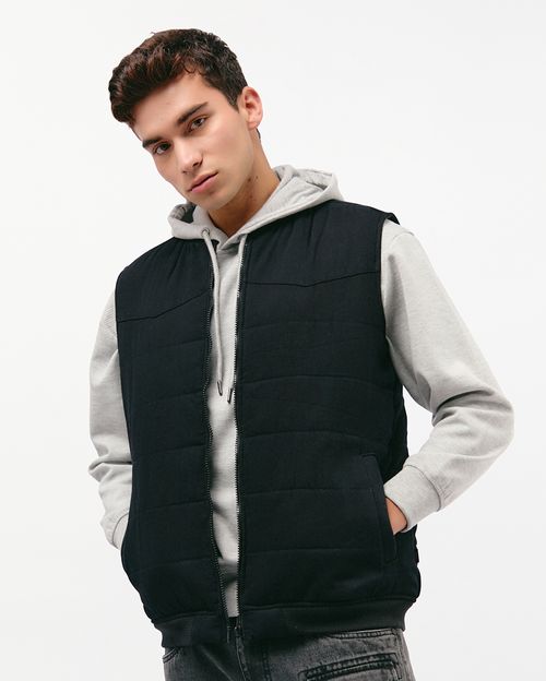 Chaleco Denim Hombre Kanye Total Black