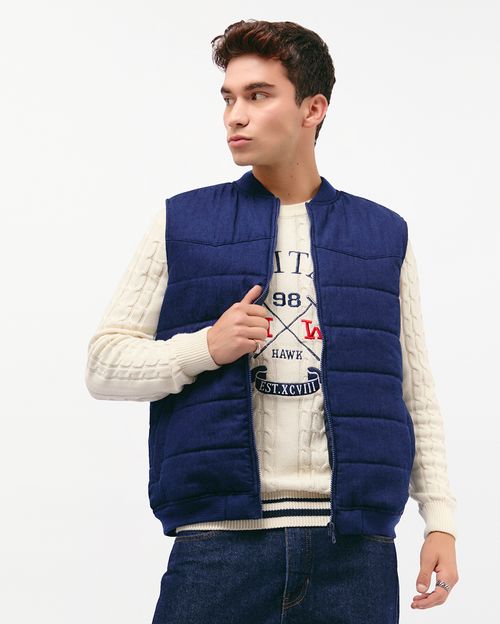 Chaleco Denim Hombre Kanye Total Bio Blue